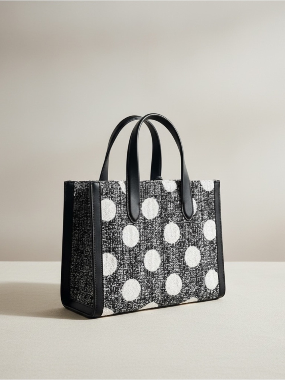 NWT Kate Spade Sam Tweed Polka Dot Satchel Crossbody Bag - Picture 6 of 15